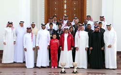 HM the King of Bahrain and Royal Team